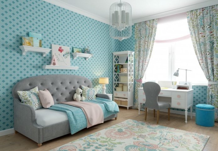 canapé dans la chambre d'enfant