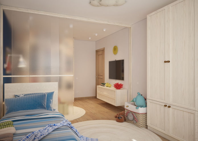Zonage intérieur du salon - Chambre d'enfant