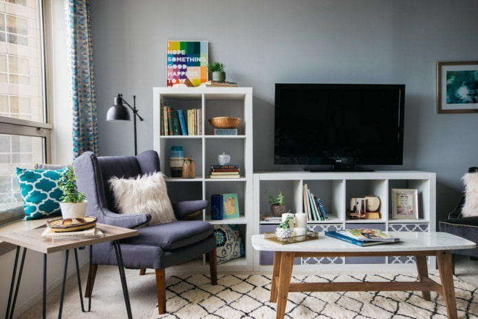 ikea kallax sous la télé