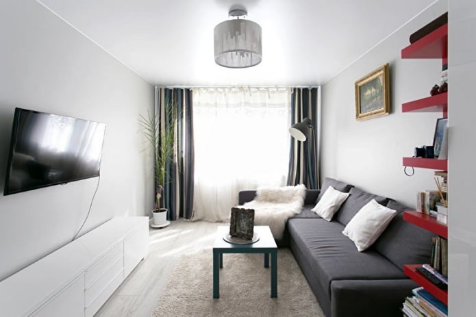 Meubles du salon d'un appartement Khrouchtchev