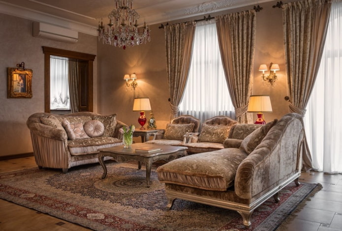 meubles de salon de style classique