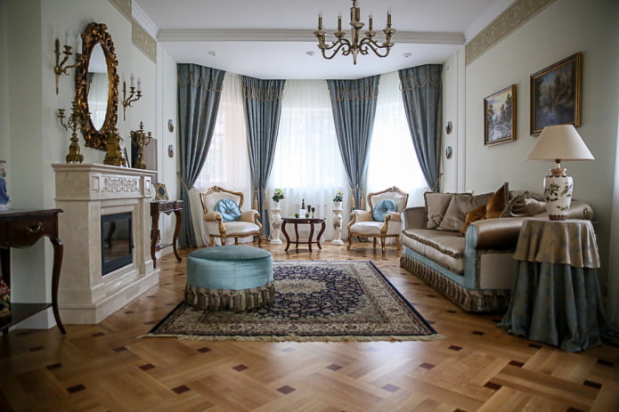 Design de salon de style classique