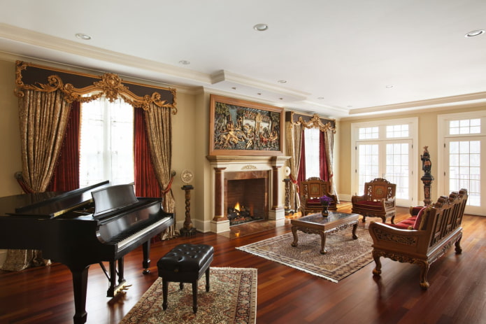 Design de salon de style classique
