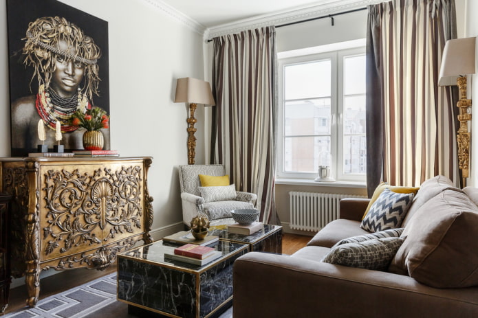 Salon de style classique moderne