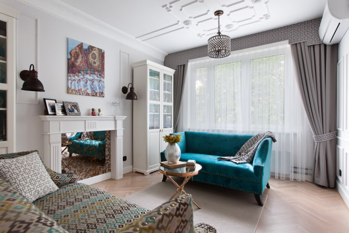 Salon de style classique moderne