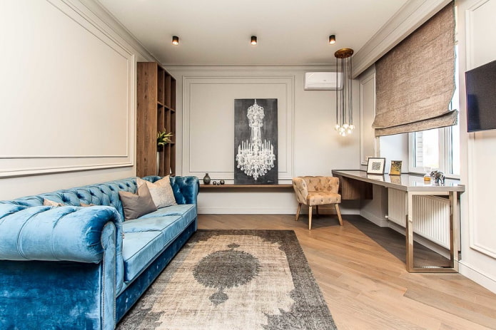 salon dans le style des classiques modernes