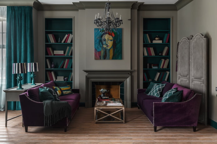 Salon de style classique moderne