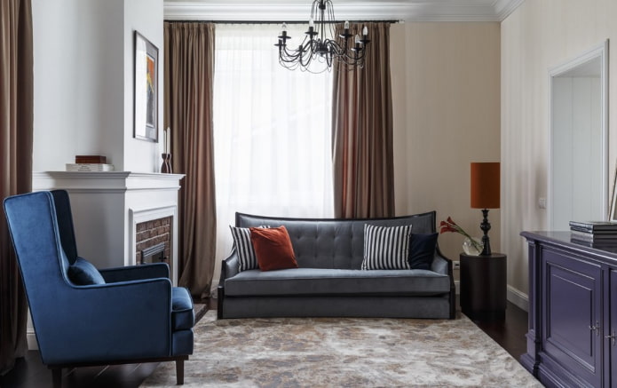 salon dans le style des classiques modernes