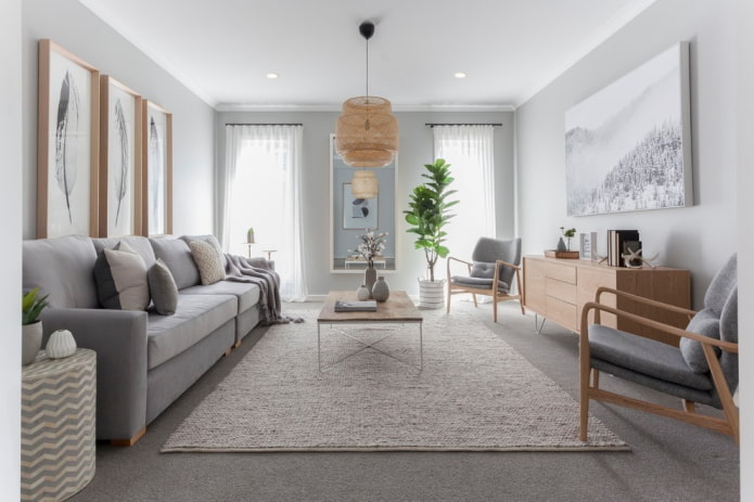 Style scandinave dans le salon
