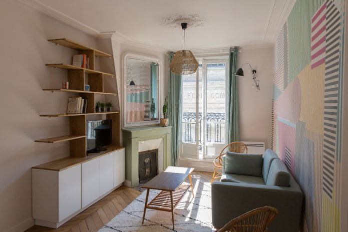 Petit salon de style nordique