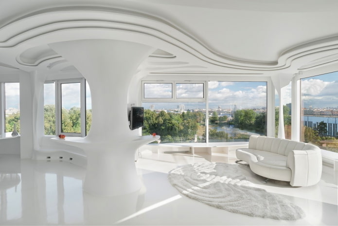 spacious living room