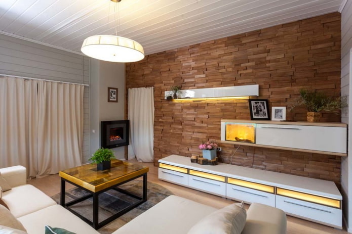 Mur d'accent en brique