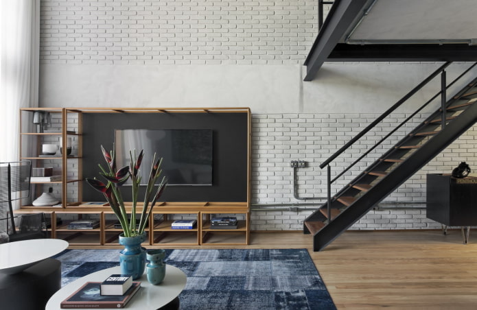 Design d'intérieur de salon de style urbain