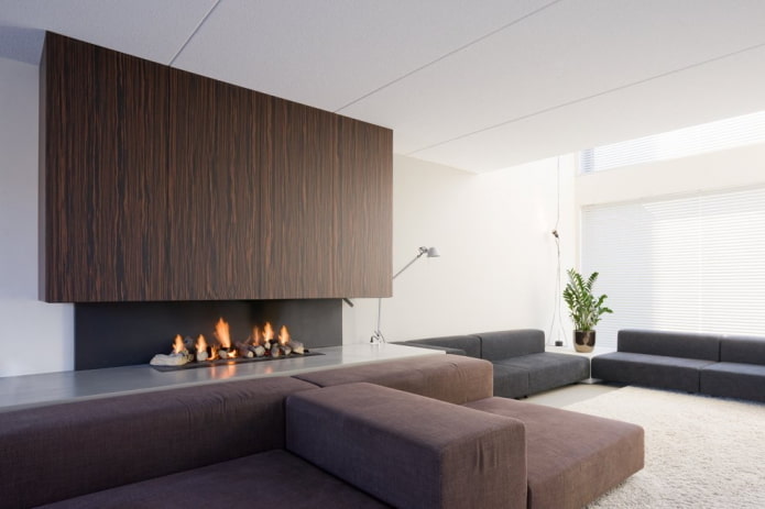 Design intérieur de salon de style minimaliste