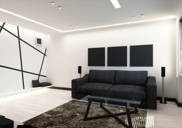 Couleurs du salon minimaliste