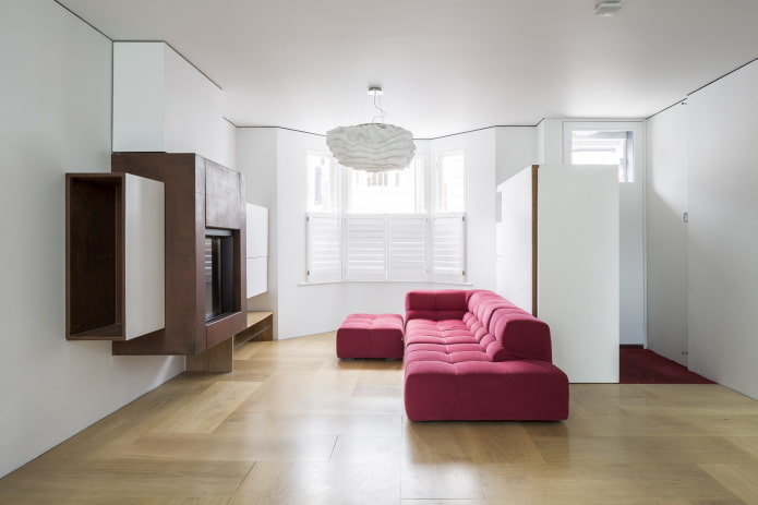 décoration intérieure de salon dans un style minimaliste