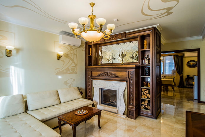 salon beige*marron