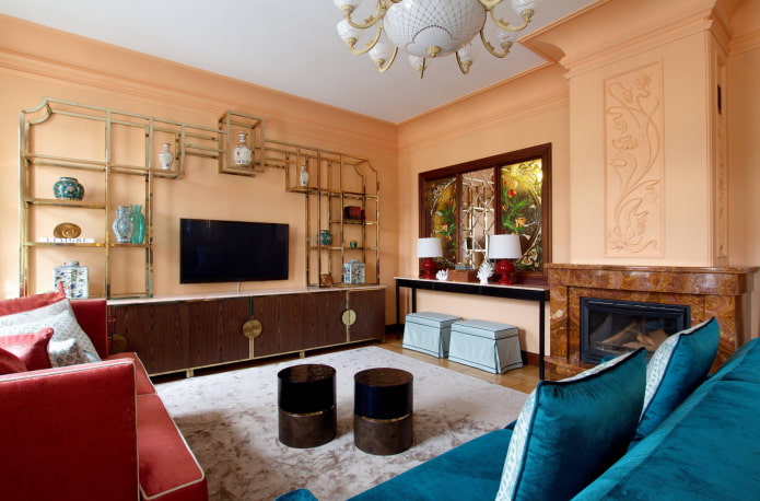 peach walls