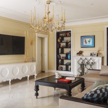 Aménagement du salon aux couleurs claires : choix du style, de la couleur, de la décoration, des meubles et des rideaux-6