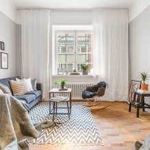 Aménagement du salon aux couleurs claires : choix du style, de la couleur, de la décoration, des meubles et des rideaux-8