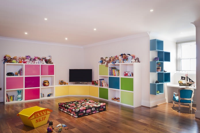 idées pour ranger les jouets dans la chambre d'enfant
