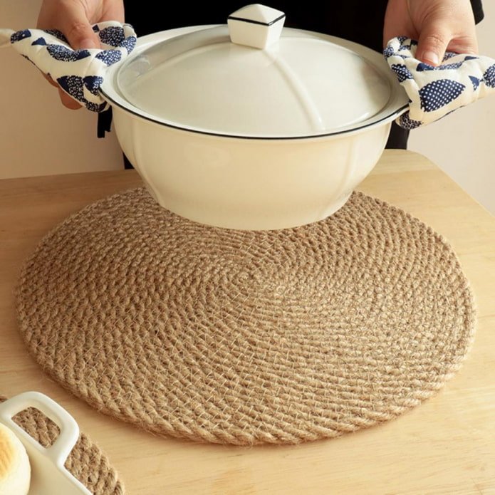 Support en jute