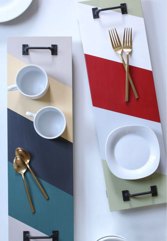 Plateaux en planches