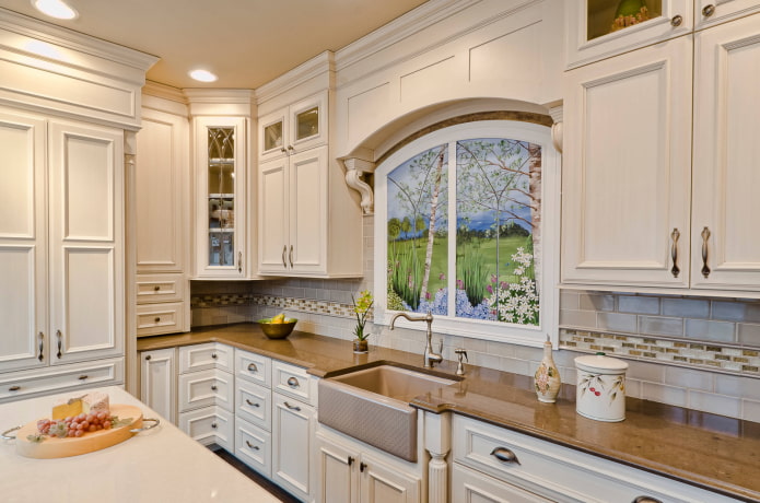 false window in the kitchen