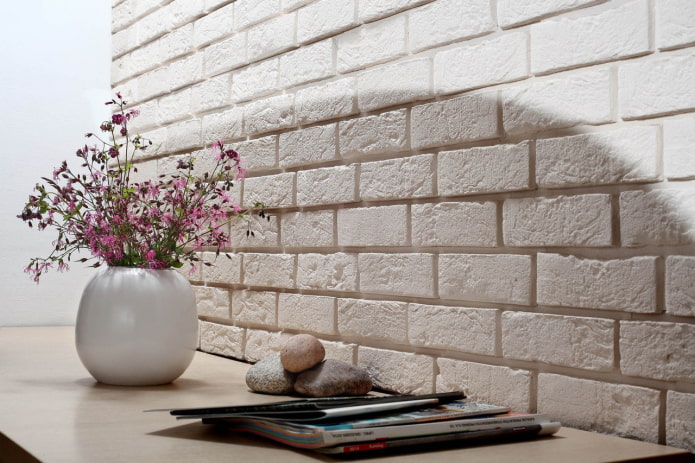 Mur de briques en plâtre