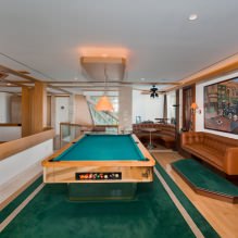 Intérieur de la salle de billard dans la maison : règles de conception, photo-5