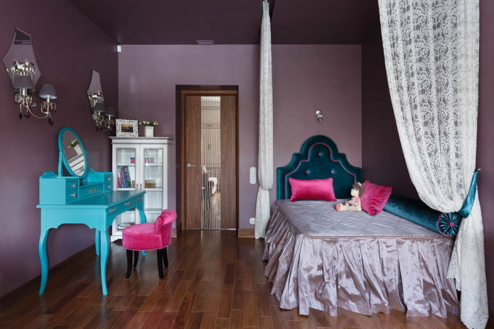 chambre violette