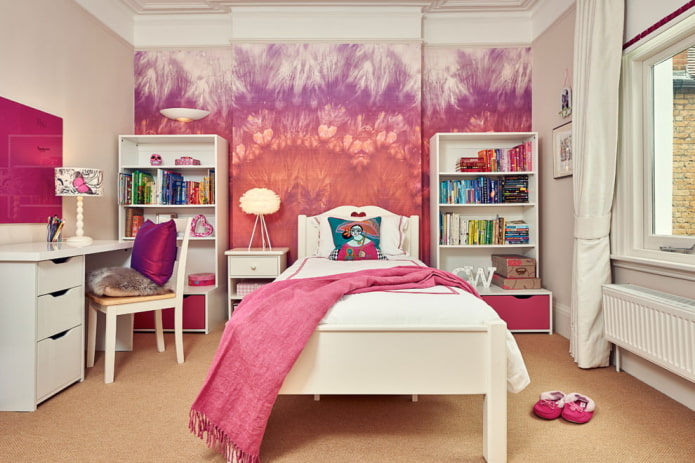 espace de travail et lit