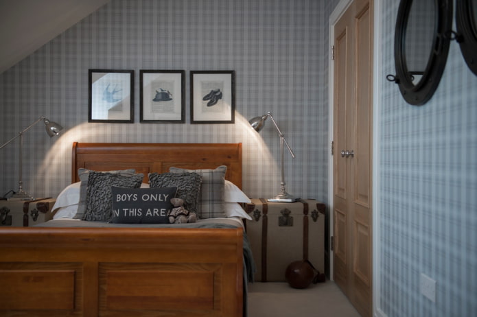 finition d'une chambre d'enfant grise