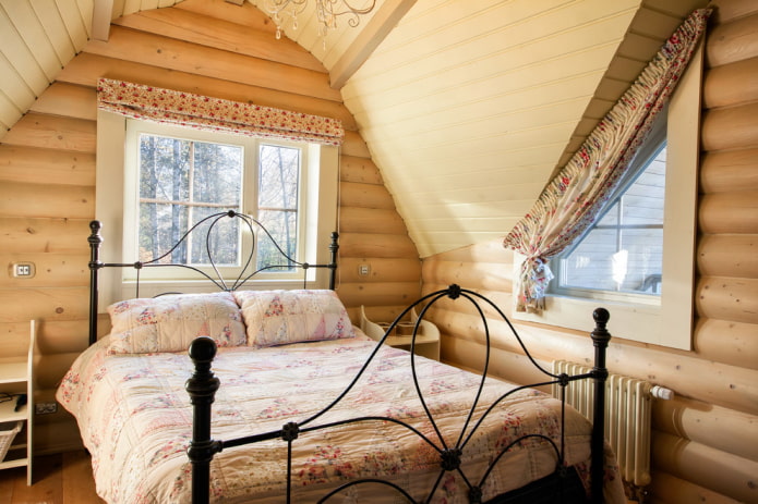 conception intérieure d'une maison en rondins