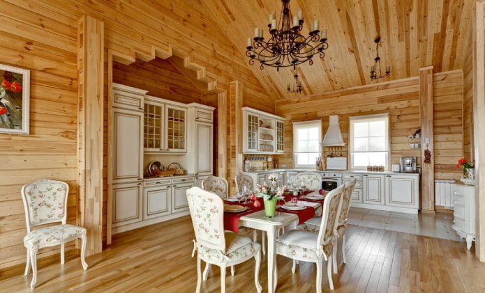 maison en rondins de style russe 