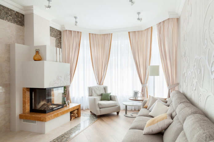 Aménagement et zonage du salon à l'intérieur de la maison