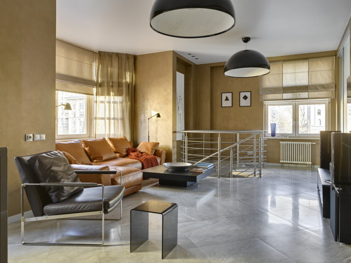 Décoration du salon à l'intérieur de la maison