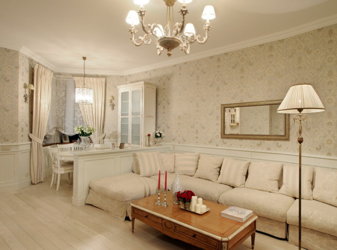 planification et zonage du salon à l'intérieur de la maison