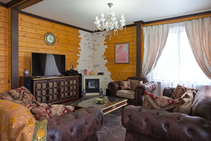 conception du salon à l'intérieur de la maison