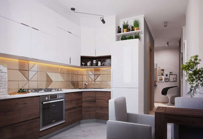 cuisine dans un appartement de 40 m².