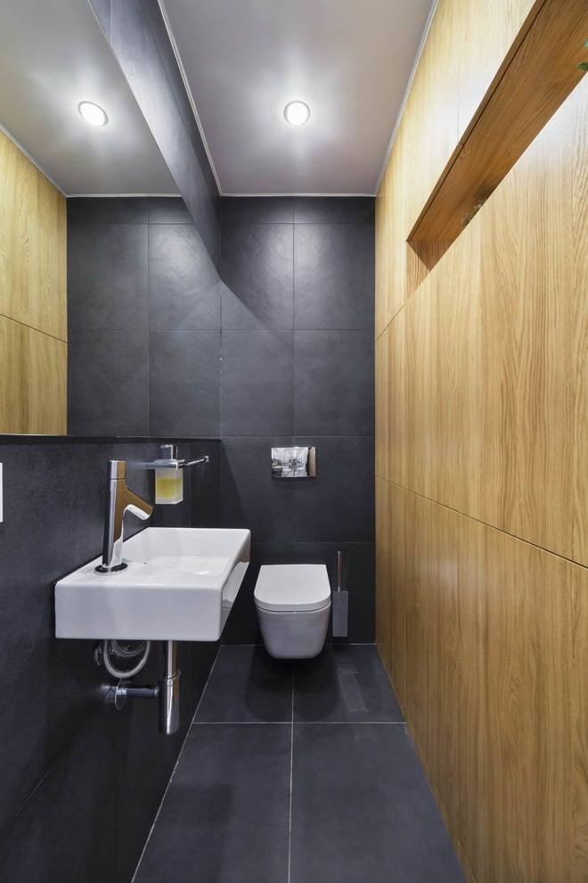 Conception de plain-pied dans la salle de bain