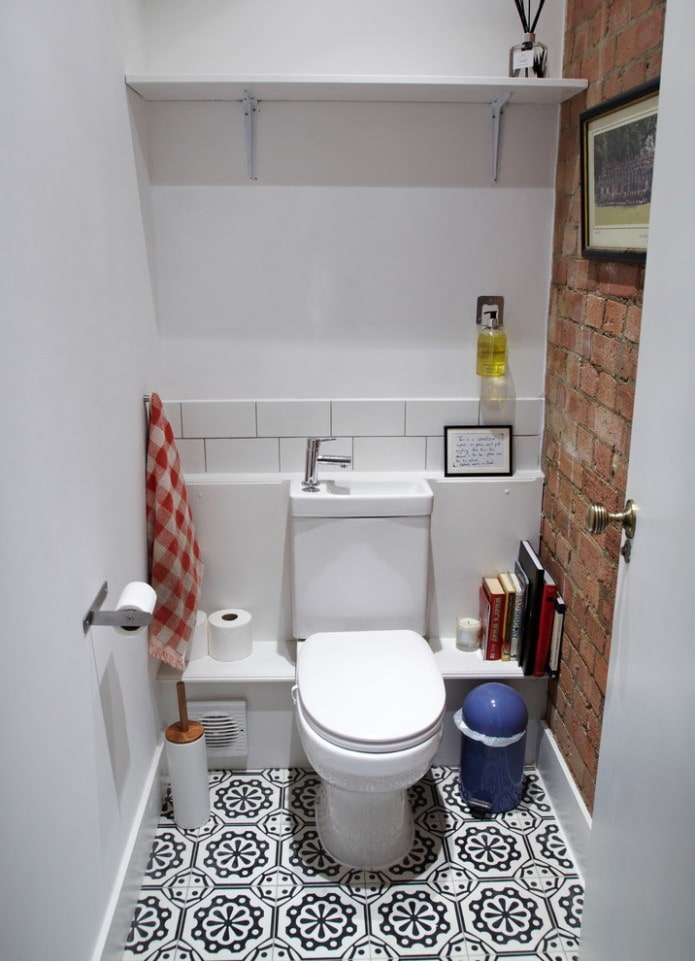 toilettes de style loft