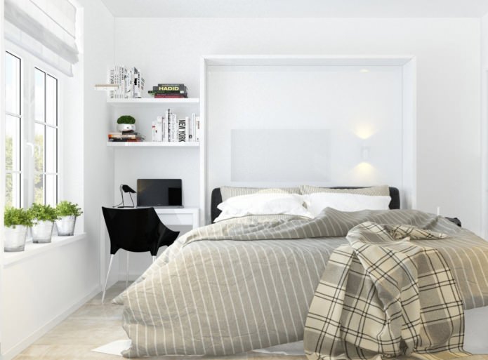 chambre avec lieu de travail