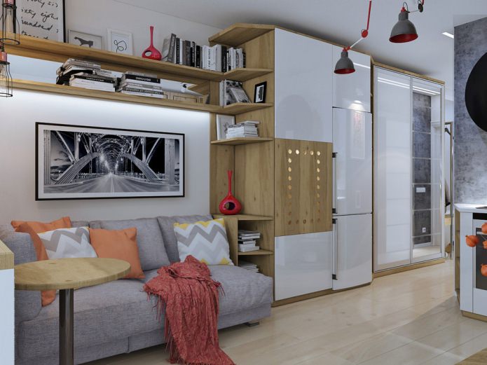 aménagement intérieur d'un petit appartement de 18 m².