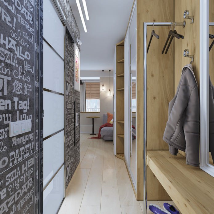 Aménagement intérieur d'un petit appartement de 18 m².
