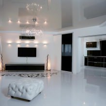 Intérieur noir et blanc : caractéristiques de conception, 60 photos-12