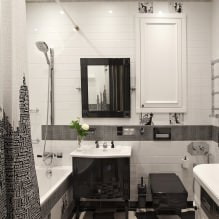 Intérieur noir et blanc : caractéristiques de conception, 60 photos-10