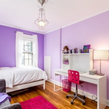 Intérieur dans les tons violets : combinaisons, revue par pièces, 70 photos-4