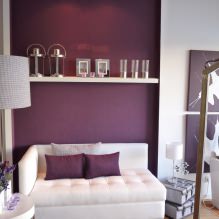 Intérieur aux tons violets : combinaisons, revue par pièce, 70 photos-14