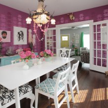 Intérieur aux tons violets : combinaisons, revue par pièce, 70 photos-0